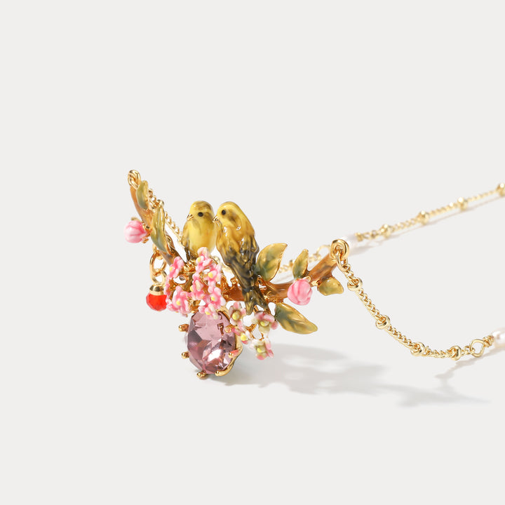 Lovely Canary Purple Necklace