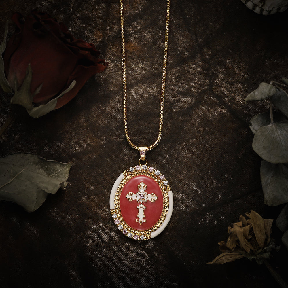 Spirituality Cross Gold Necklace
