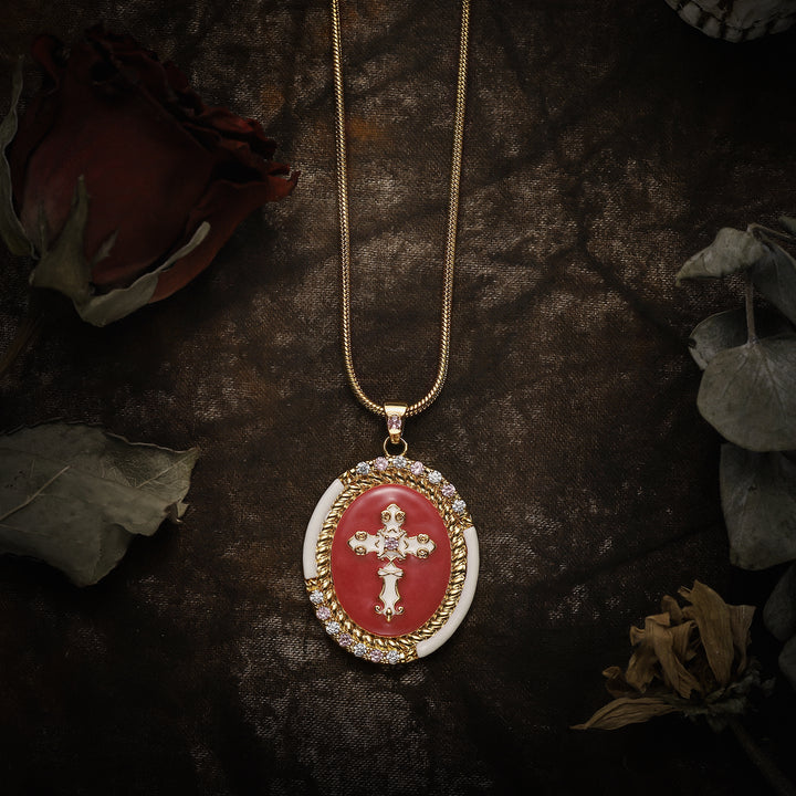 Spirituality Cross Gold Necklace