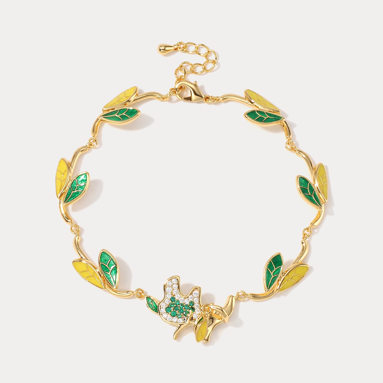 Selenichast Green Leaf Bracelet