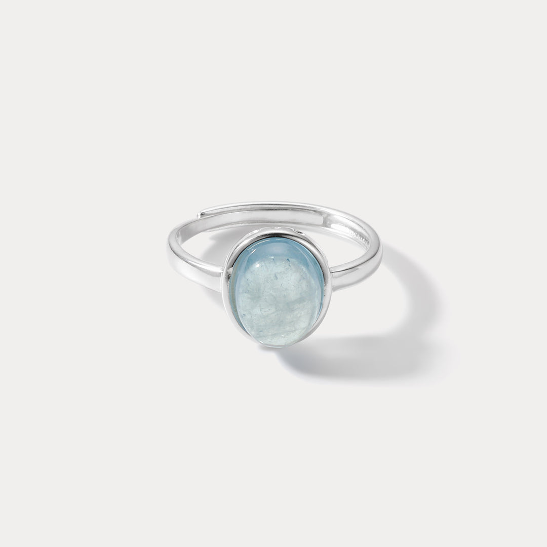 Selenichast Oval Ocean Ring
