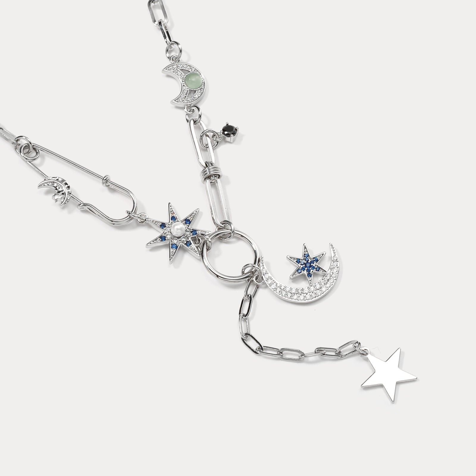 Guardian of the Stars and Moon Fashion Necklace