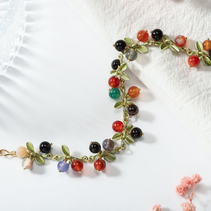 Multi Berry Charms Bracelet