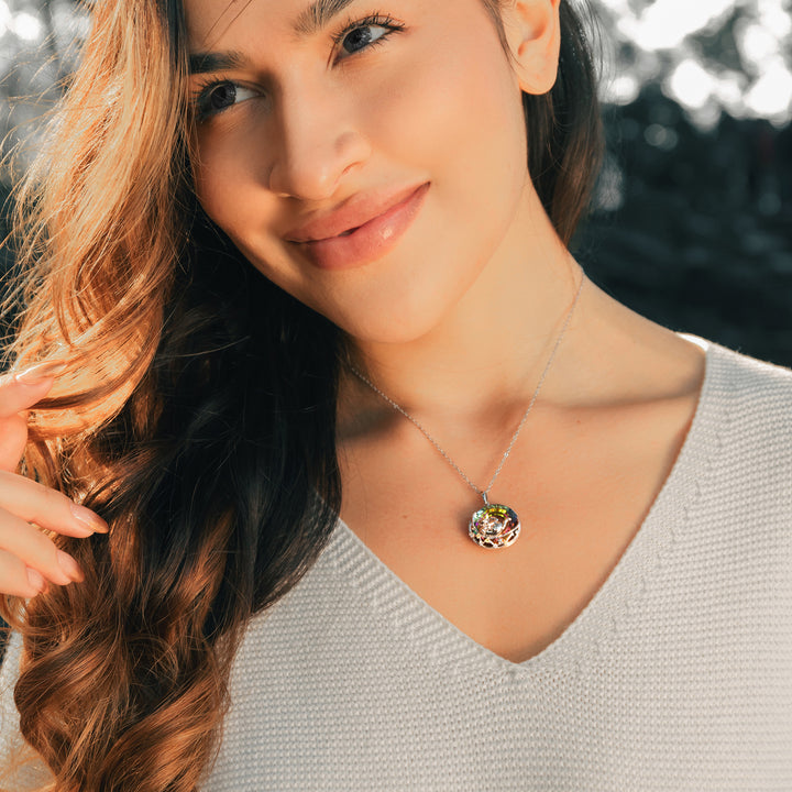 Rolling Cat On the Moon Star Necklace