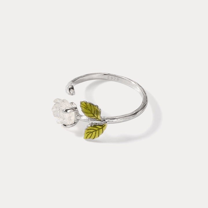 Iridescent Rose Adjustable Ring