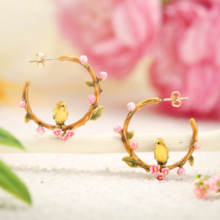 Lovely Canary Bird Earrings