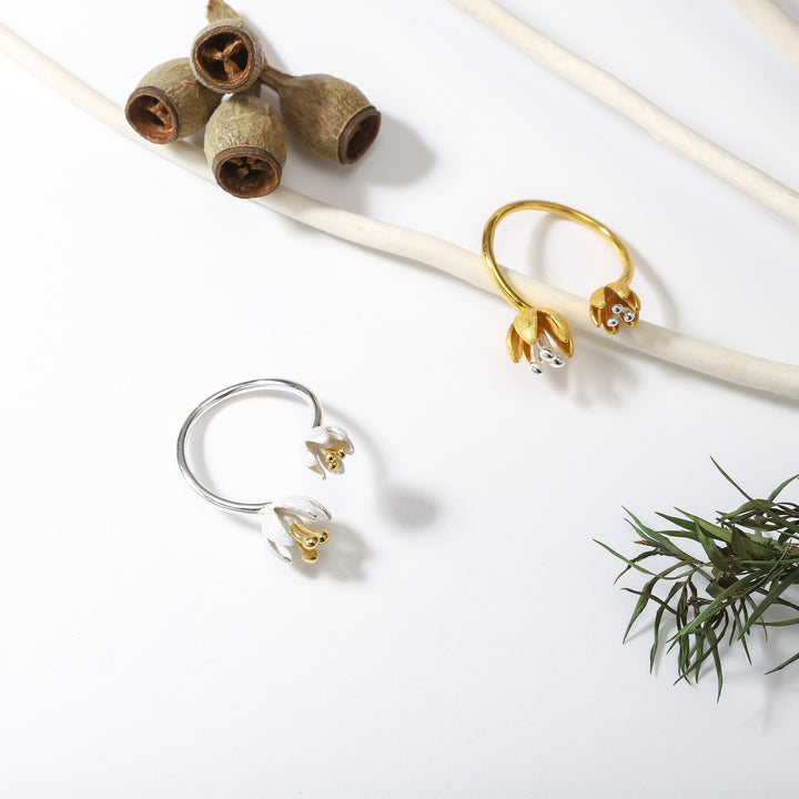 Magnolia Figo Adjustable Gold Ring Set