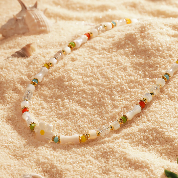 Flower Beaded Necklace