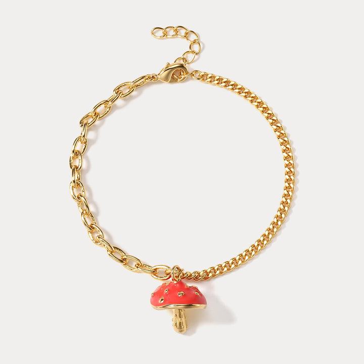 Mushroom Chain Bracelet