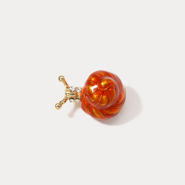 Selenichast Snail Enamel Brooch