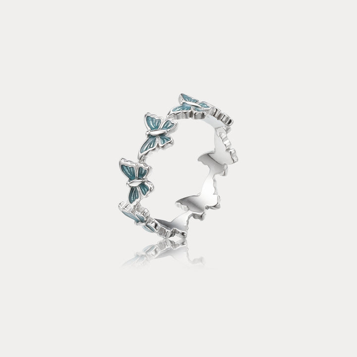 Selenichast Blue Butterfly Ring