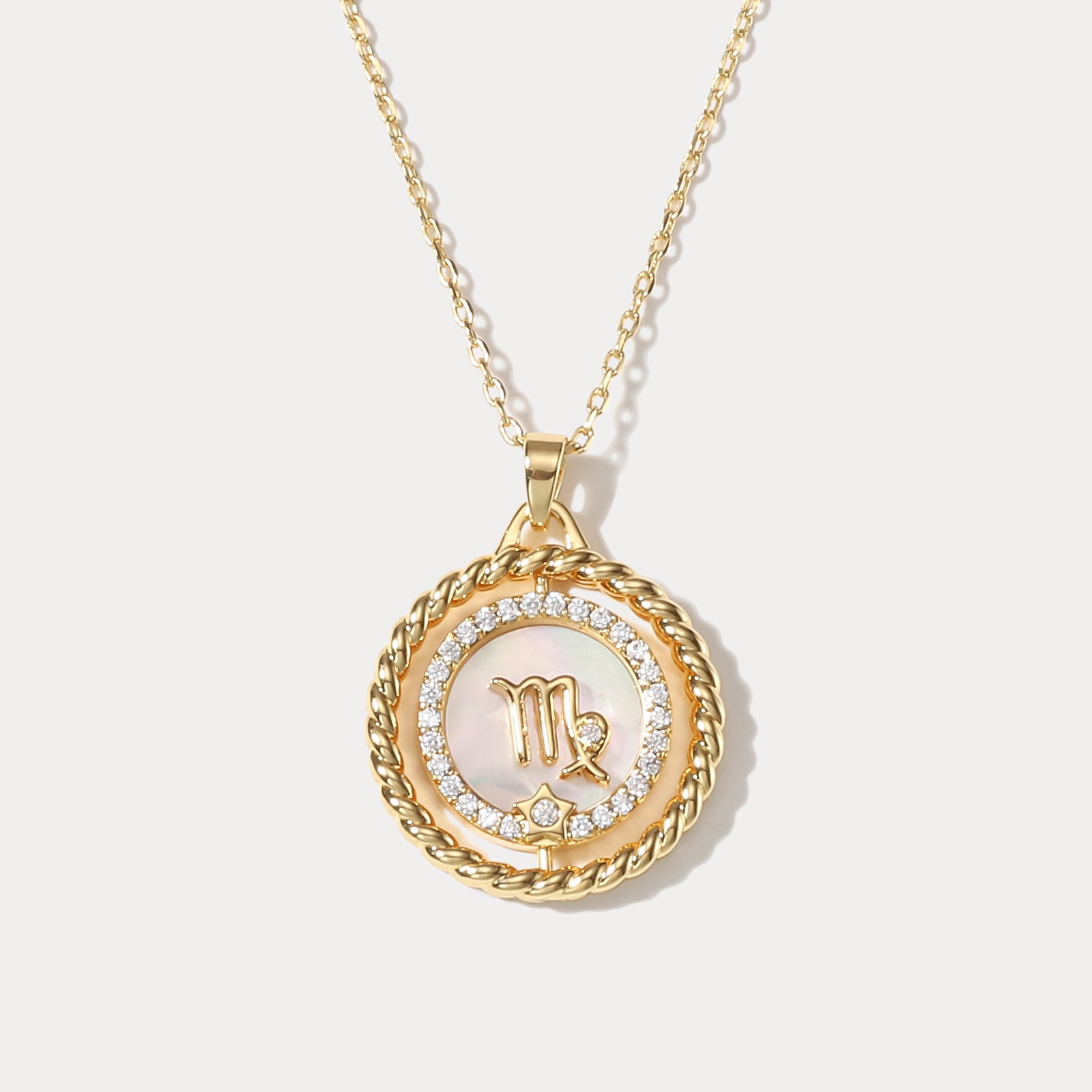 Selenichast Virgo Galaxy Constellation Pendant Necklace