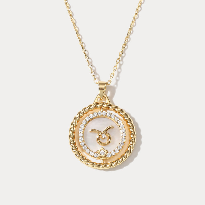 Taurus Galaxy Constellation Pendant Necklace