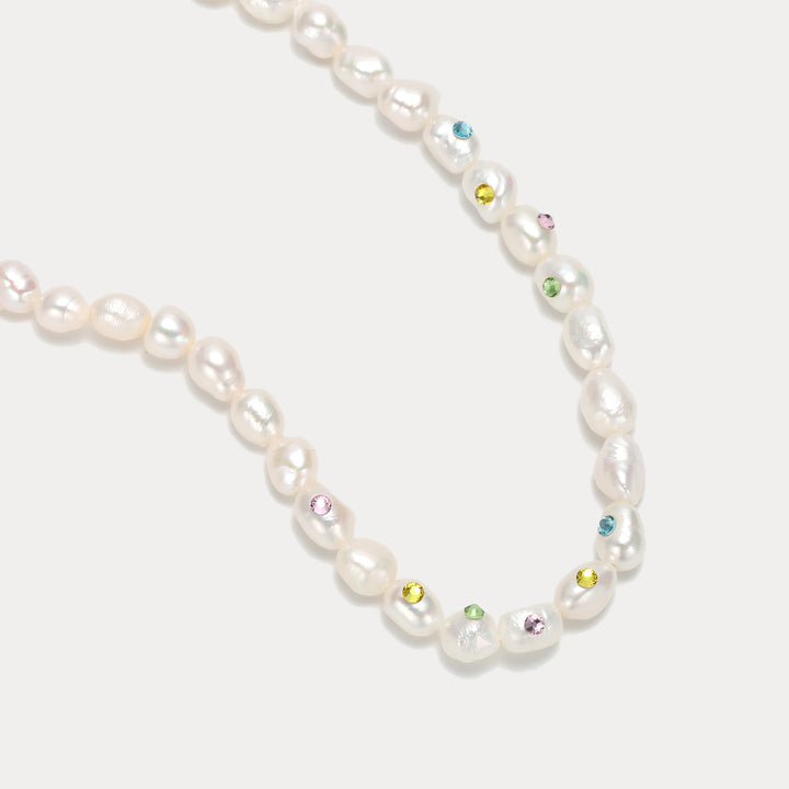 Pearl and Rhinestone Necklace