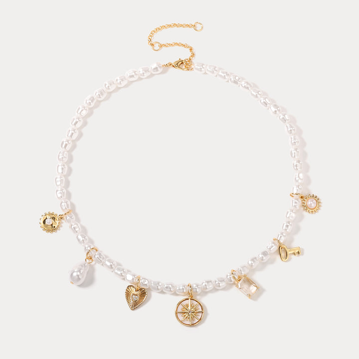 Pearlescent Love Star Key Necklace
