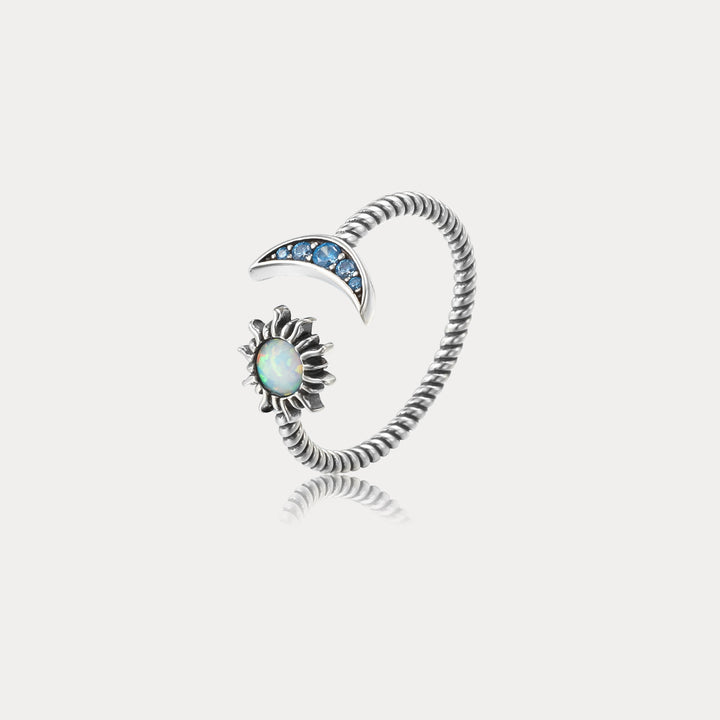 Selenichast Opal Sun & Moon Ring