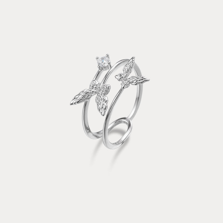 Selenichast Butterfly Pin Ring
