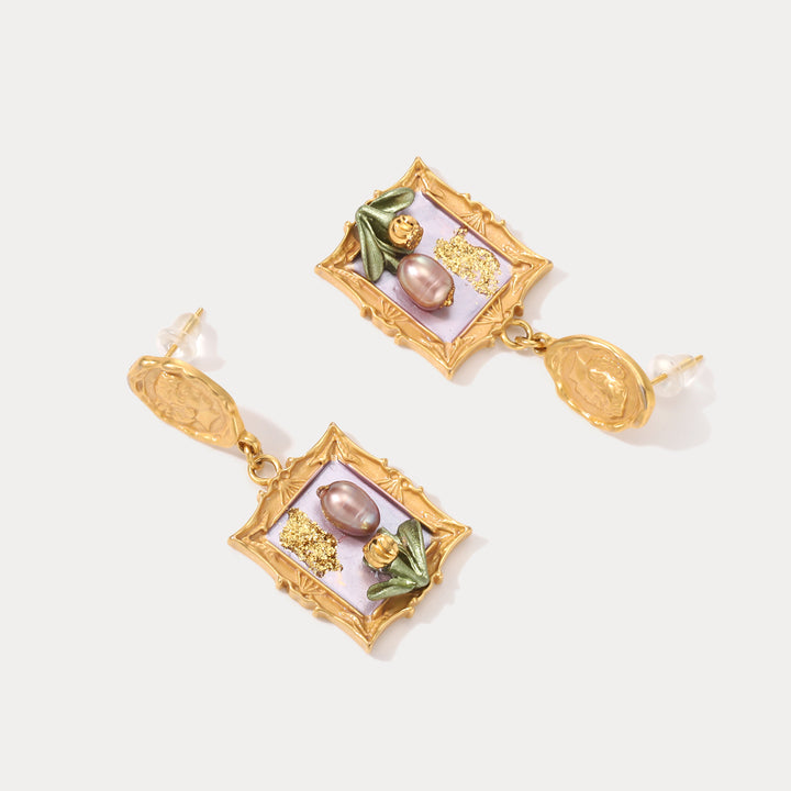 Antique Tulip Stylish Earrings
