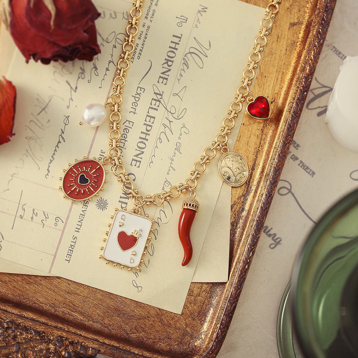 Queen's Love Heart Necklace