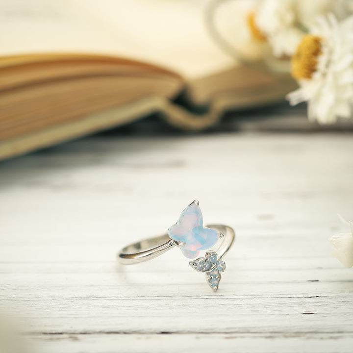 Winter Butterfly Open Ring