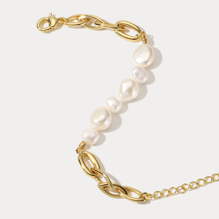 Baroque Pearl Gold Bracelet