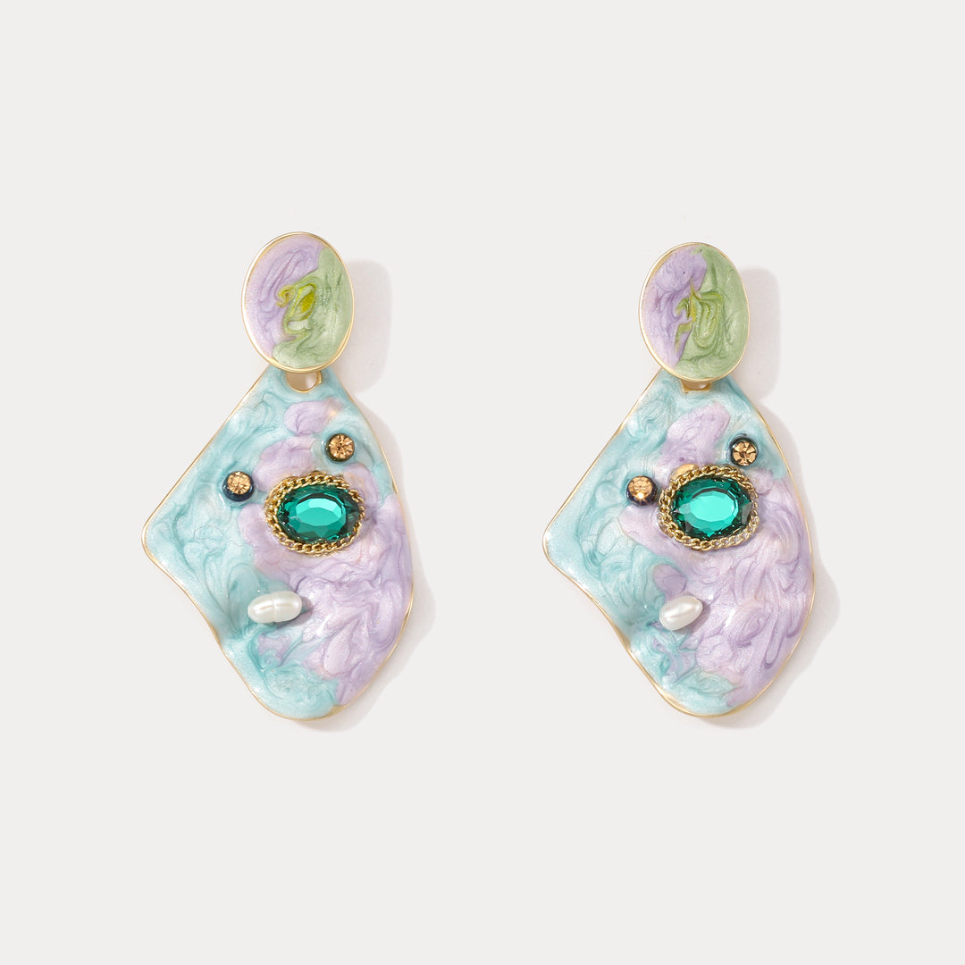 Selenichast Bluish Violet Haze Earrings