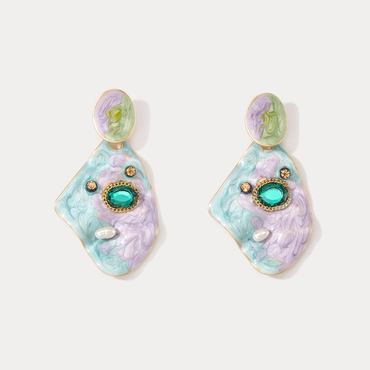 Selenichast Bluish Violet Haze Earrings
