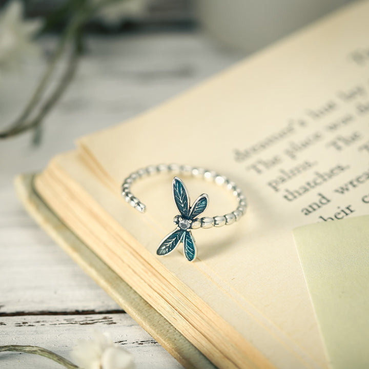 Sterling Silver Dragonfly Ring
