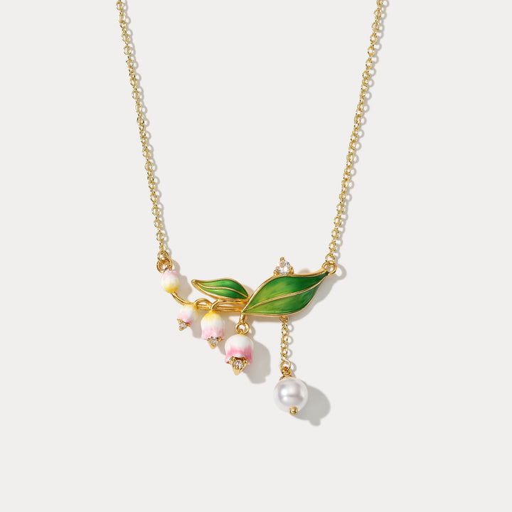 Selenichast Lily Of The Valley Pearl Necklace