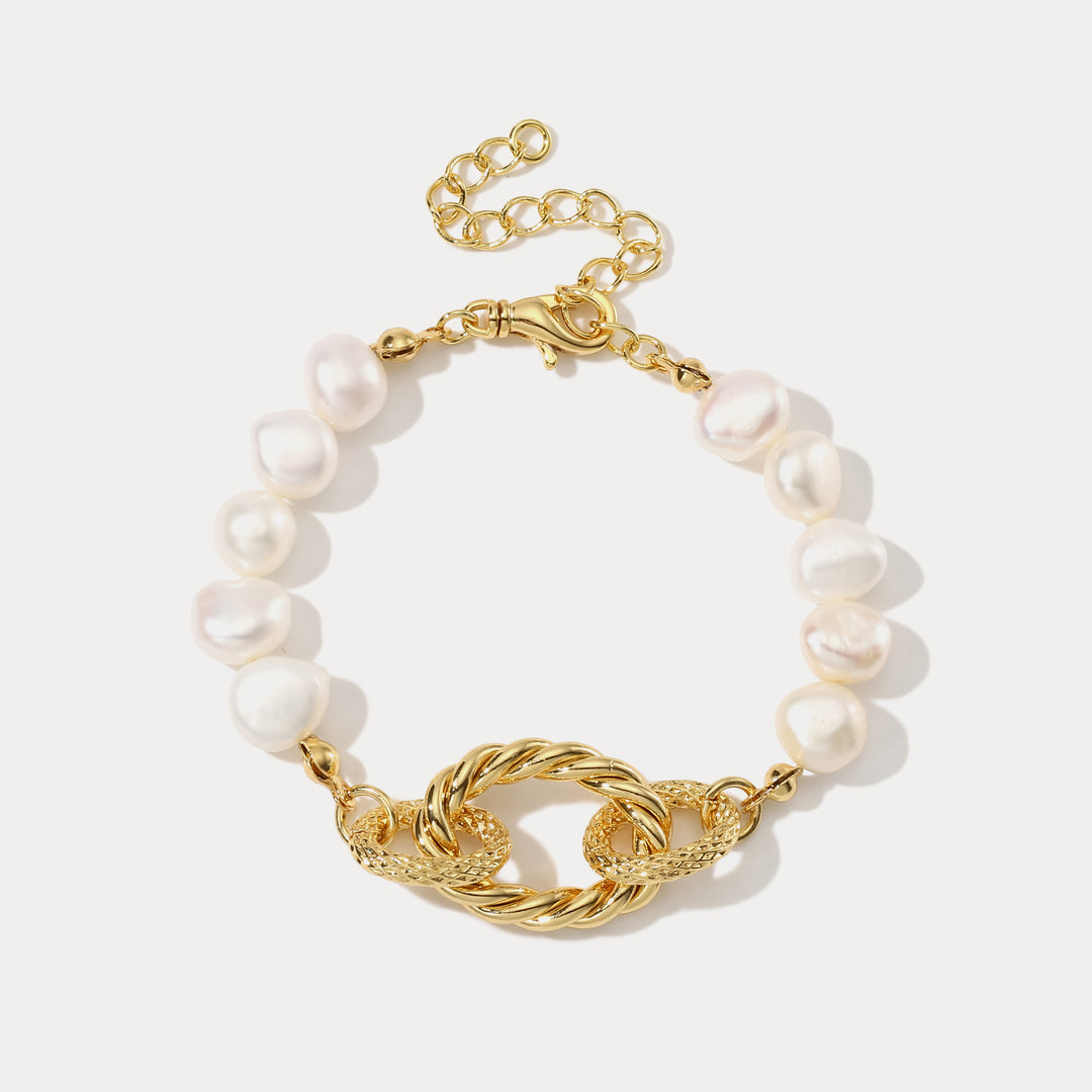 Selenichast Pearl Hollow Bracelet