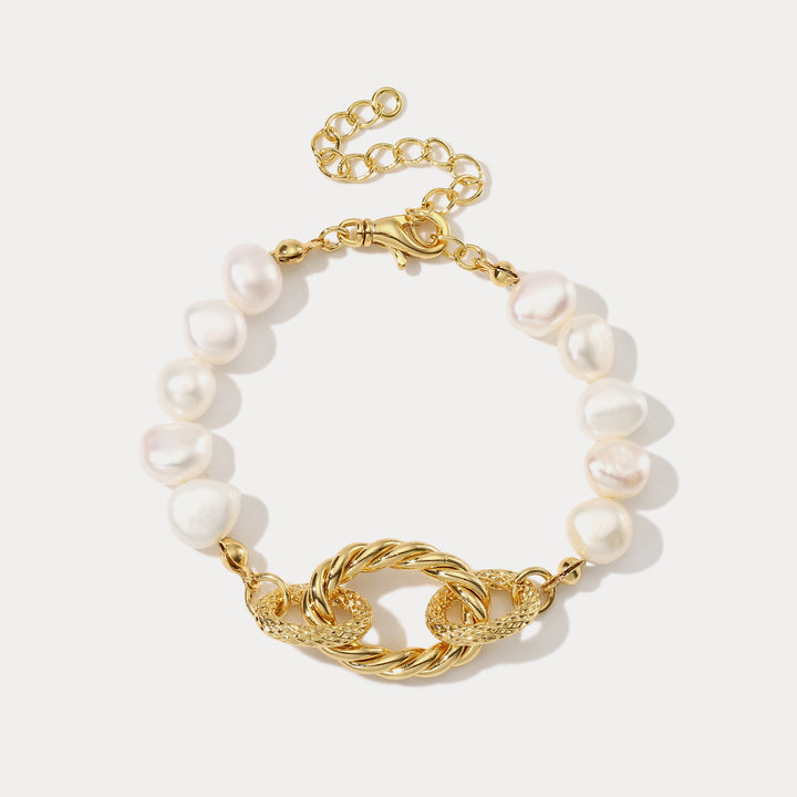 Selenichast Pearl Hollow Bracelet