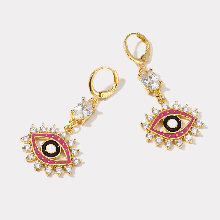 Evil Eye 18k Gold Earrings
