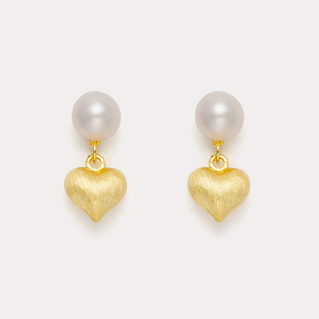 Orecchini per il cuore di perle