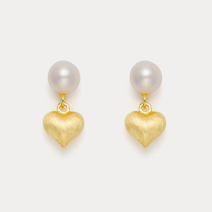 Orecchini per il cuore di perle