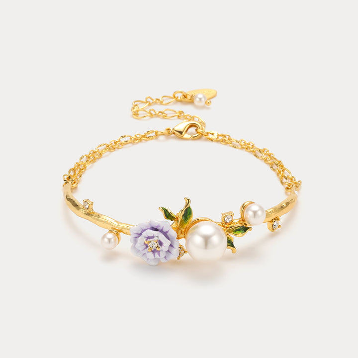Selenichast Wild Rose Pearl Bracelet