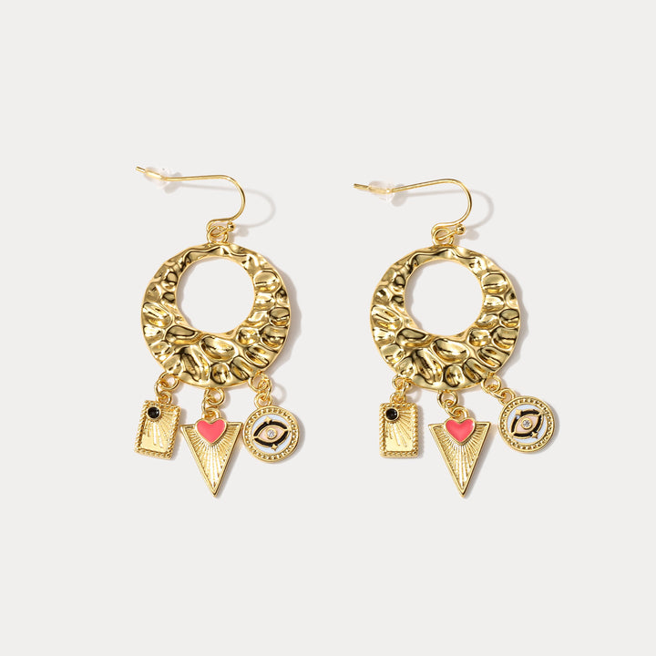 Selenichast Assorted Shape Hoop Earrings