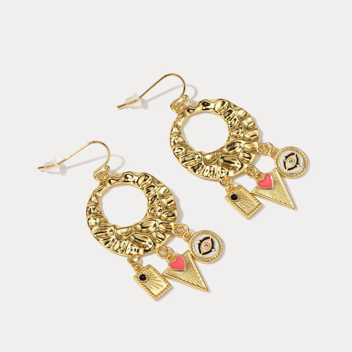 Assorted Shape Heart Earrings