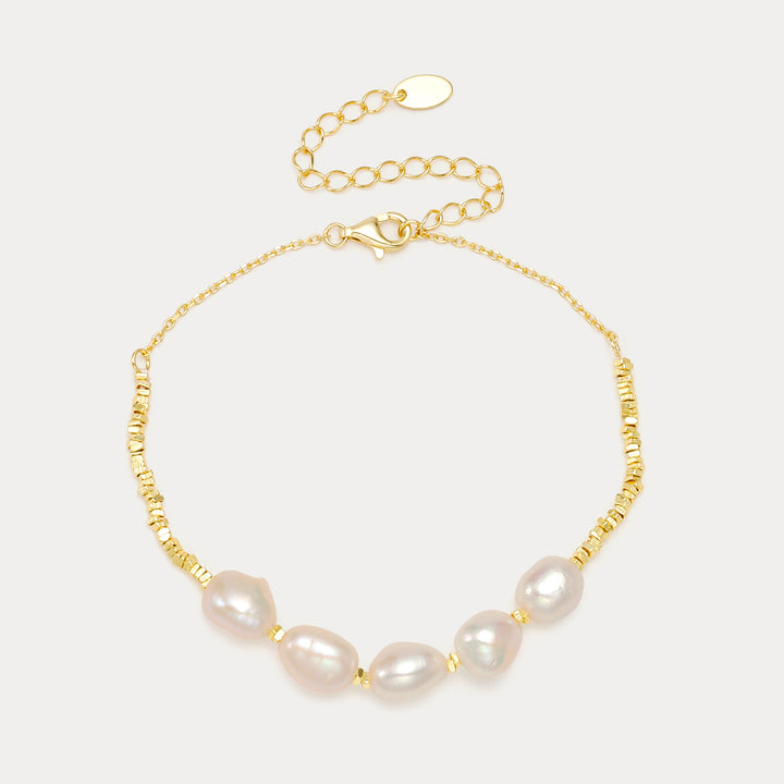 Pulsera con cuentas de perlas