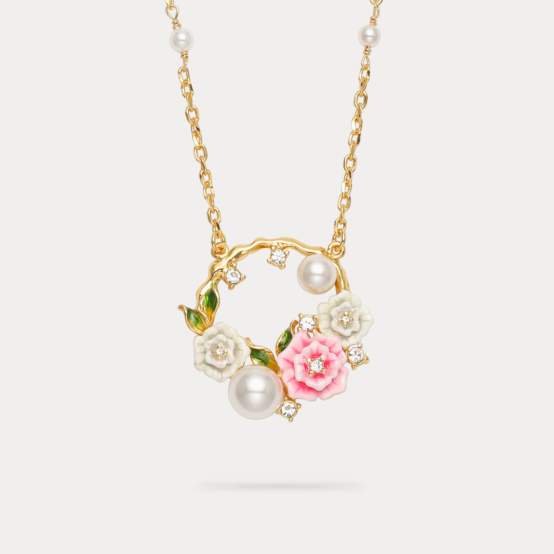 Selenichast Wild Rose Garland Necklace
