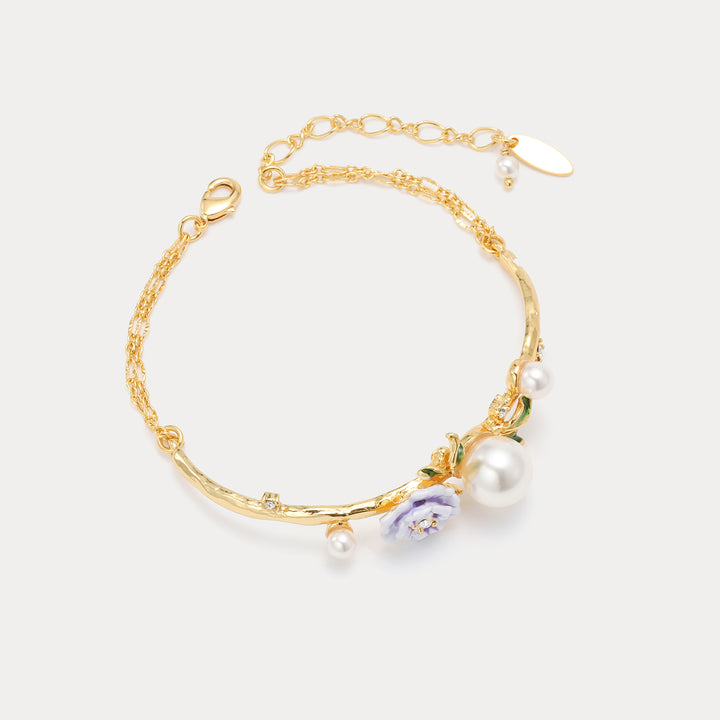 Wild Purple Flower Fashion  Bracelet