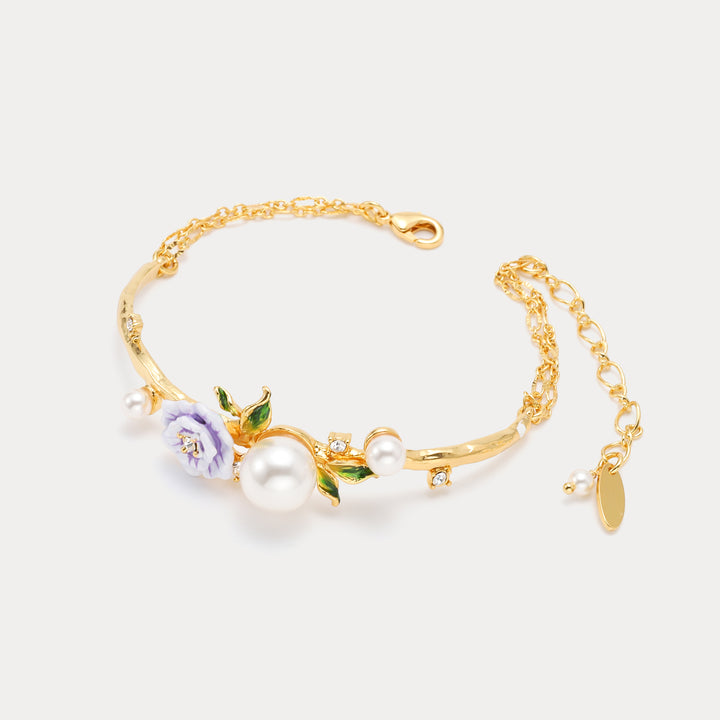 Wild Rose Pearl Zircon Bracelet