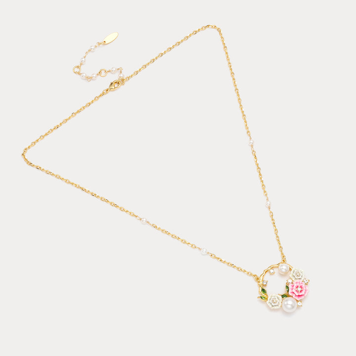 Wild Rose Garland Long Necklace