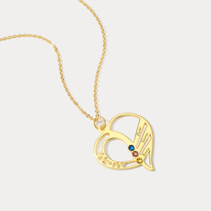 Multi-name Heart Chain Necklace