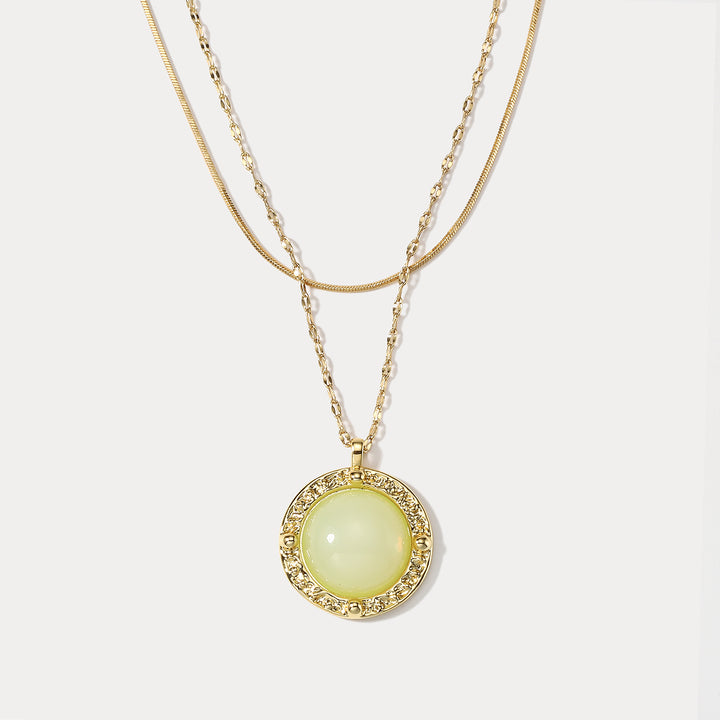 Selenichast Gemstone Pendant Necklace