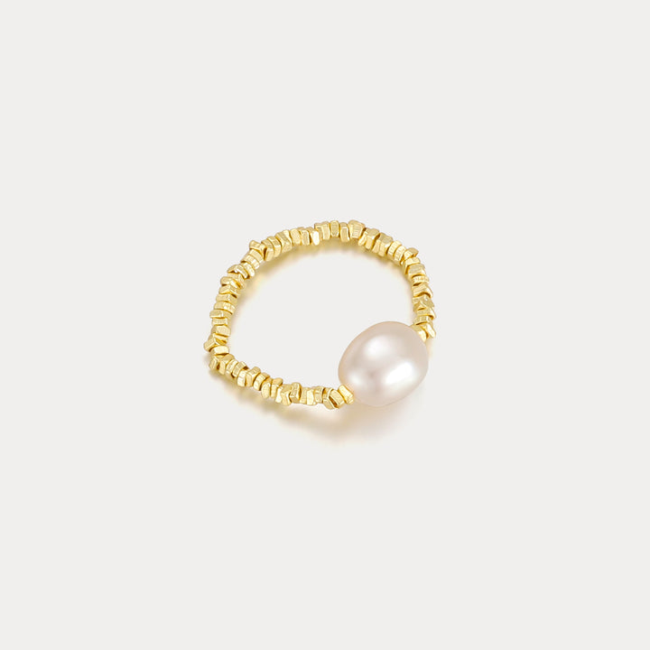 Anello di perle d'oro
