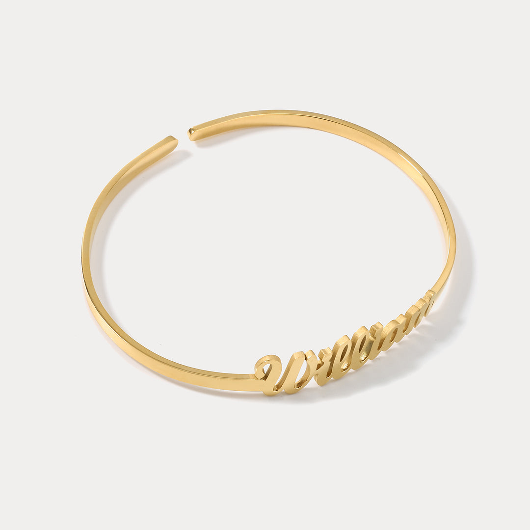 Personalized Name Cuff Bracelet