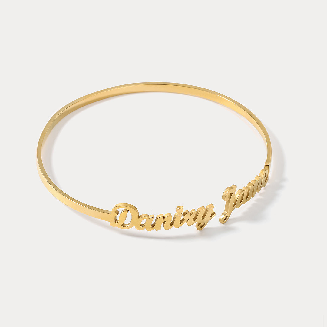 Customized Names Cuff Bracelet