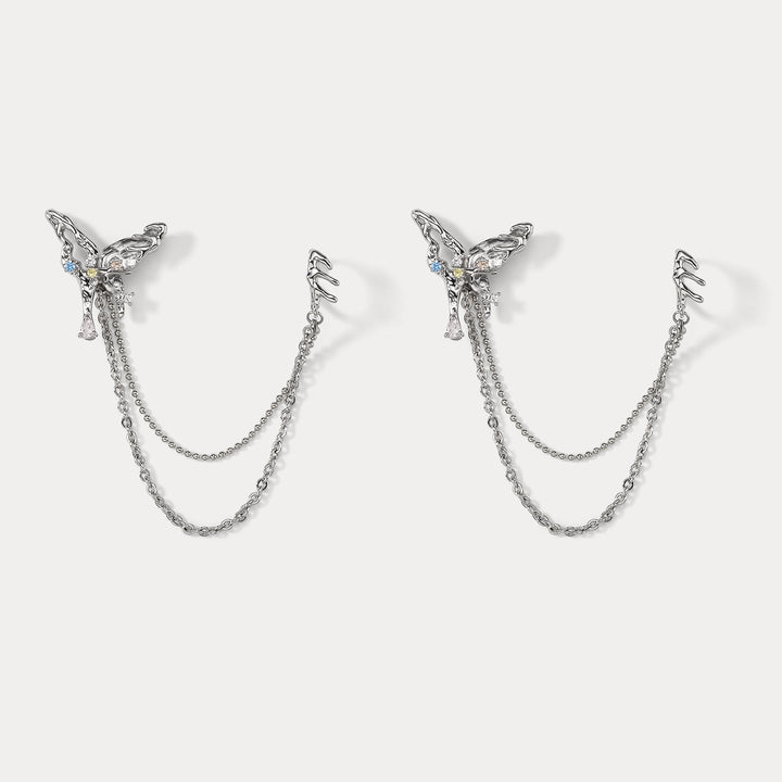 Selenichast Melting Aurora Butterfly Ear Cuffs