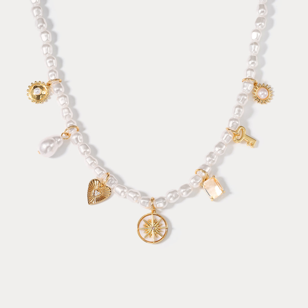 Selenichast Pearlescent Love Star Necklace