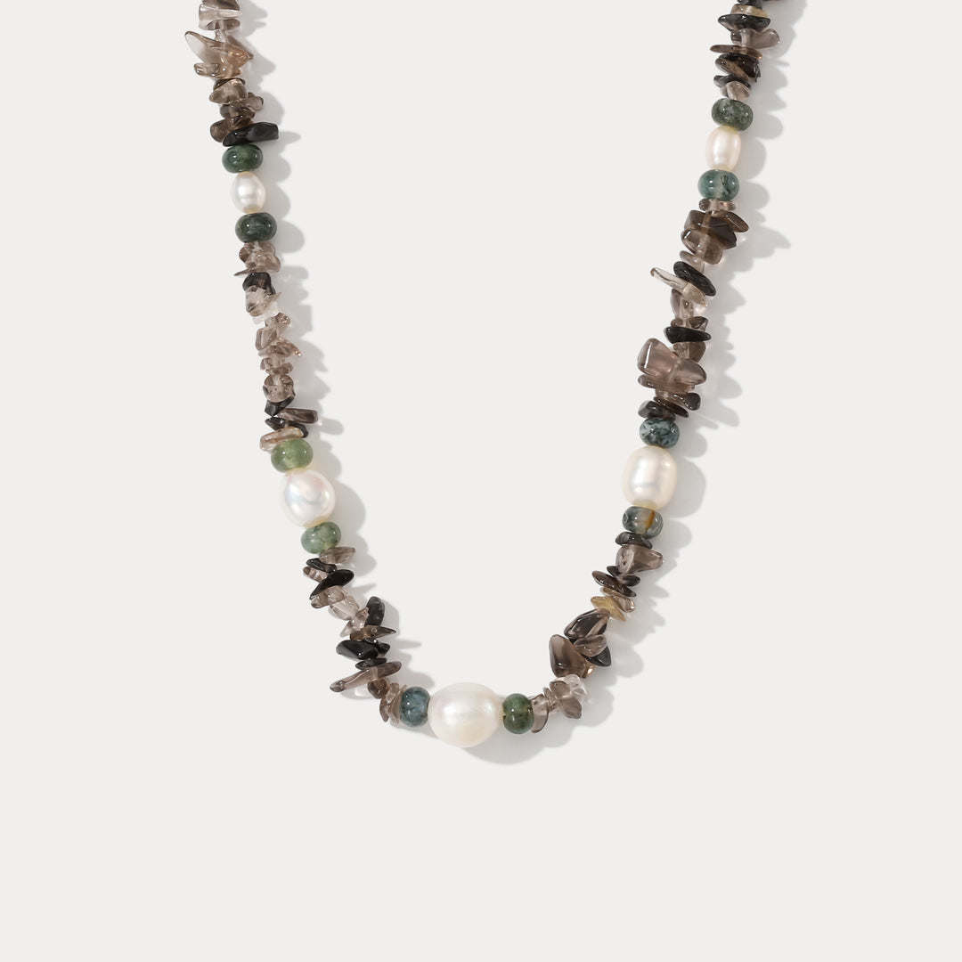 Selenichast Boho Pearl Necklace